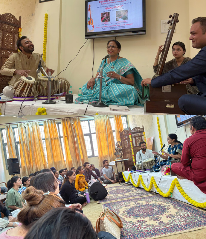 A three day workshop on music 'Raag-Rang' concluded at the Music Department of Punjab University